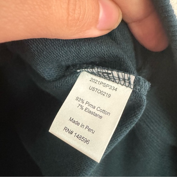 Universal Standard Bree Sweatshirt Dress in Deep Sea - Picture 6 of 7